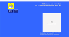 Desktop Screenshot of ee-hausvertrieb.de